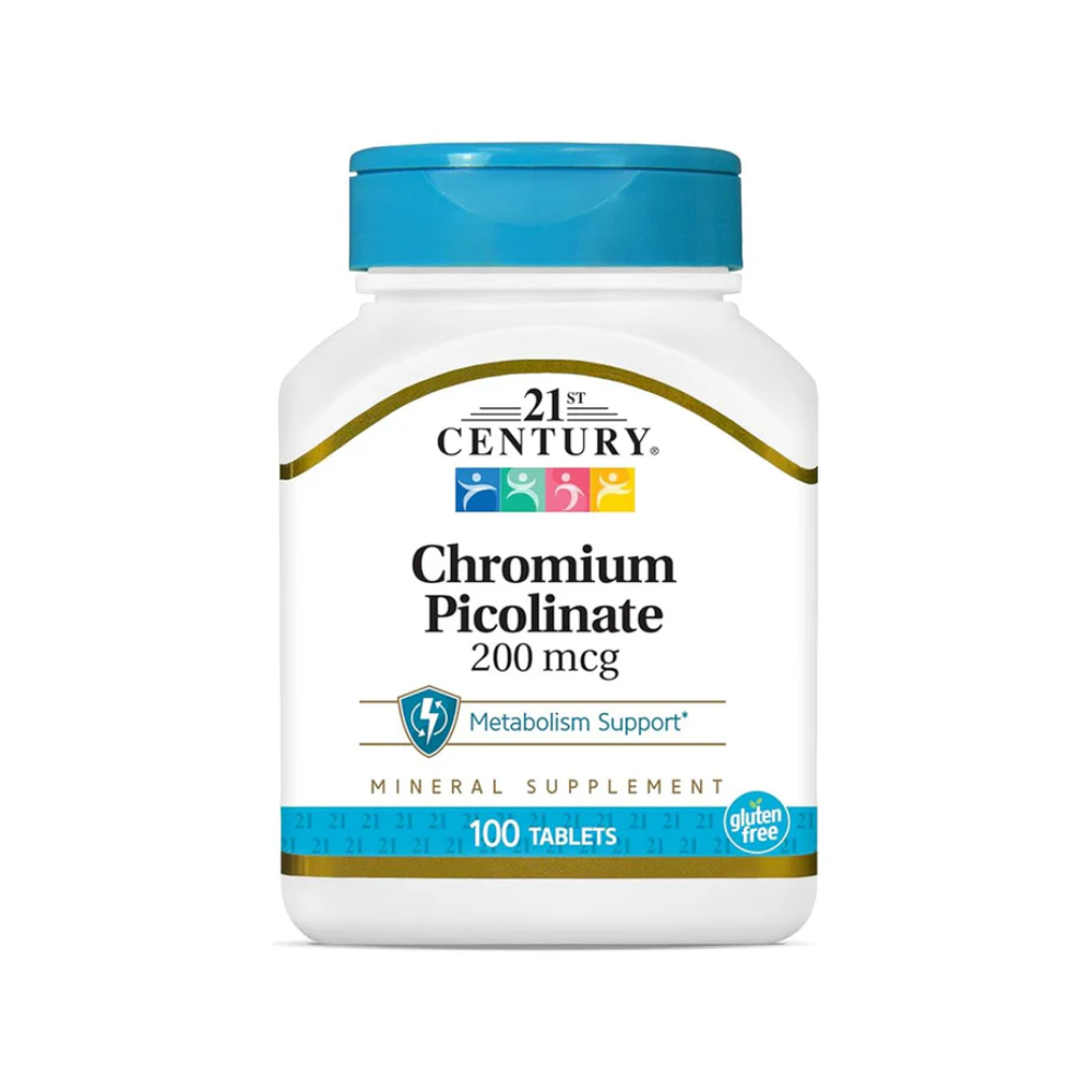 21st Century, Chromium Picolinate 200 mcg 60 Tablets