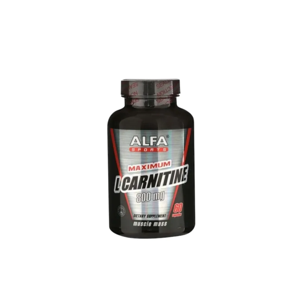Alfa, Maximum L-Carnitine 800 mg per Serving 60 Capsules