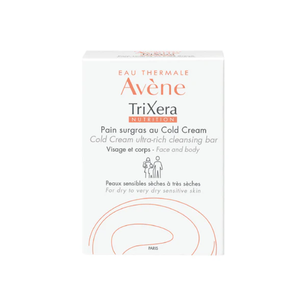 Avene, Trixera Nutrition Cleansing Bar 100 Grams