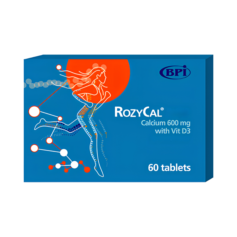 BPI, Rozycal D3 Calcium 600 mg with Vit D3 60 Tablets