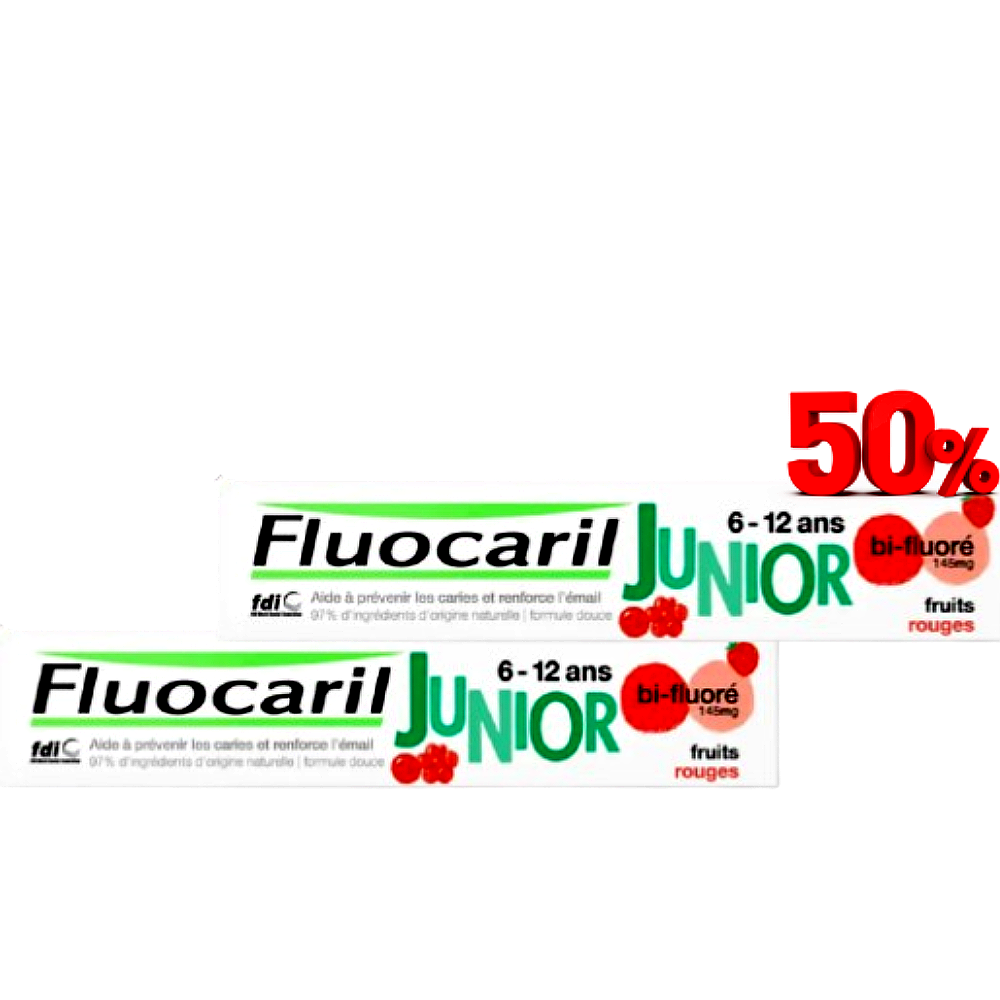 Fluocaril, Red Fruits 6-13 Years Toothpaste Bundle