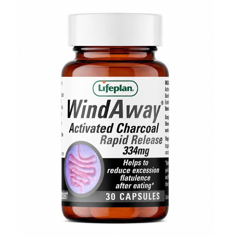 Lifeplan, Windaway Charcoal 30 Caps