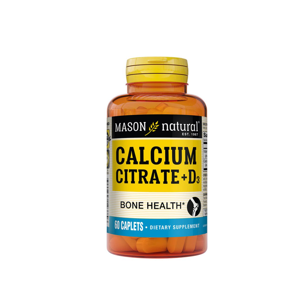 Mason, Calcium Citrate Plus Vitamin D3 60 Caplets