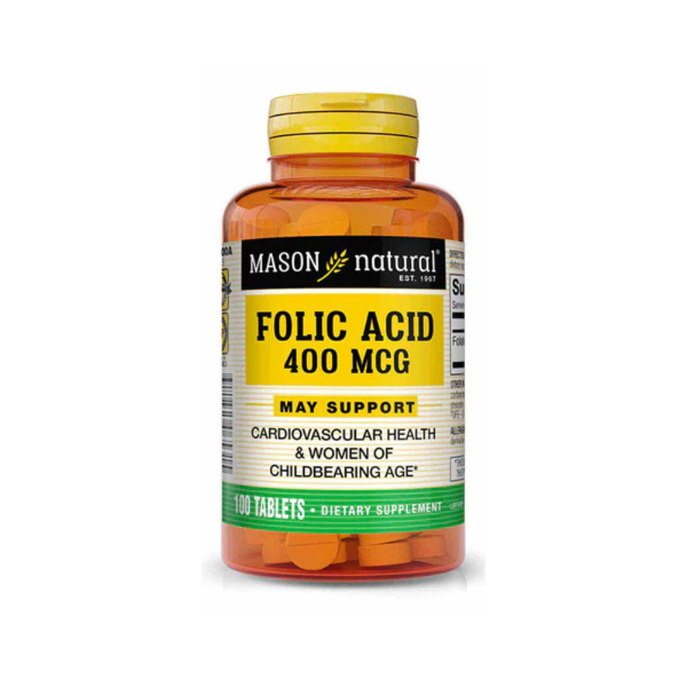 Mason, Folic Acid 400 mcg 100 tabs