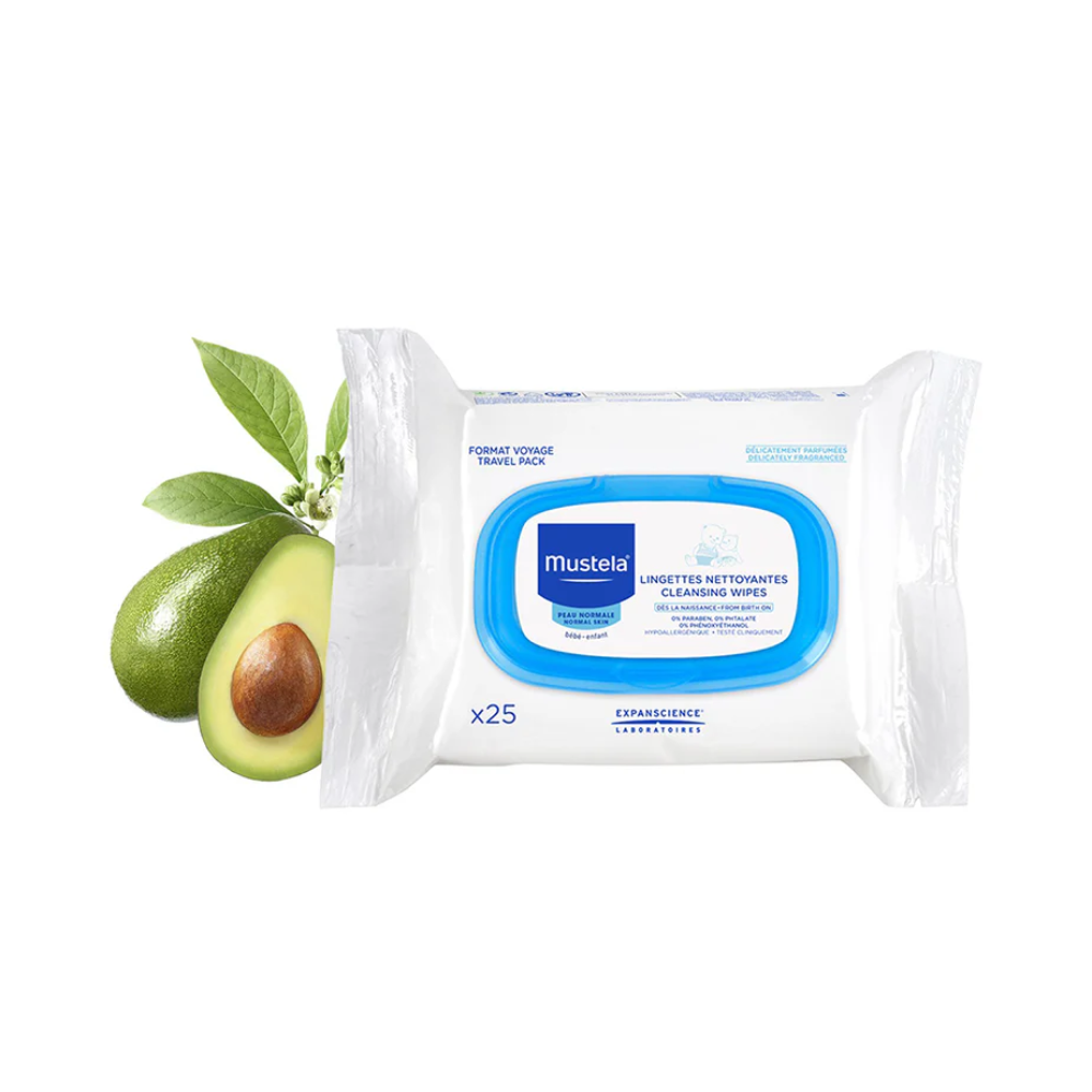 Mustela, Cleansing Wipes X25 /Facial Wipes