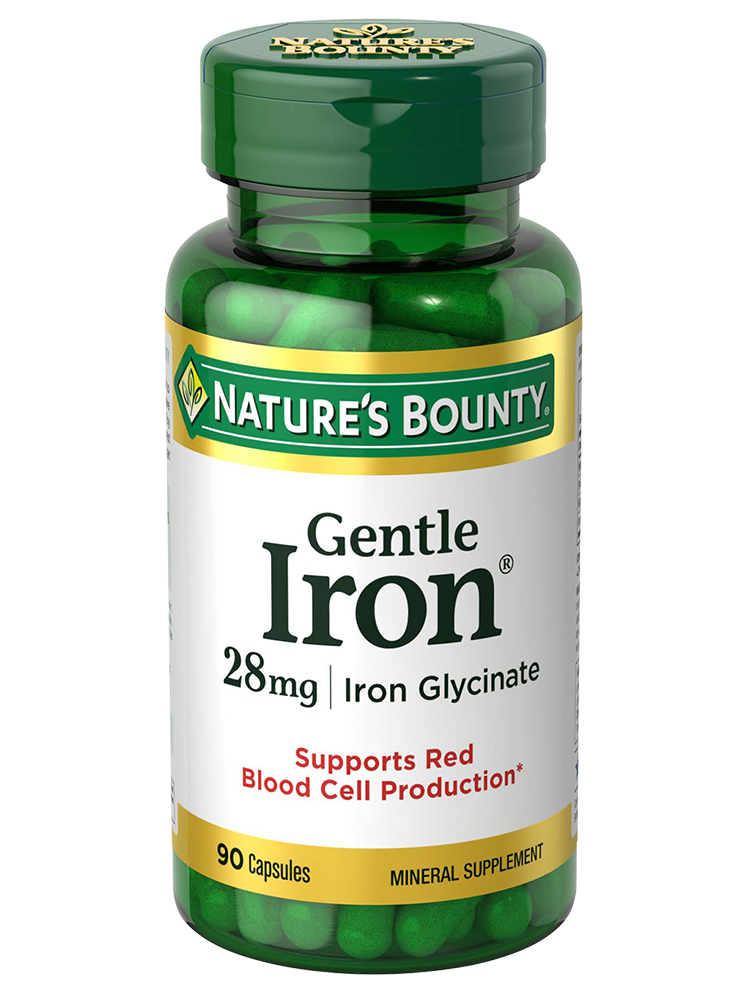 Nature's Bounty, Gentle Iron 28 mg 90 Capsules