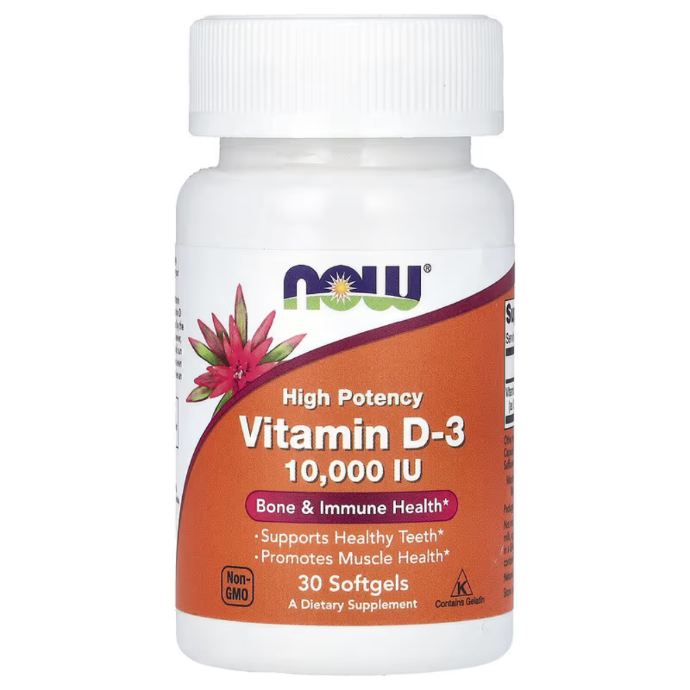 Now, High Potency Vitamin D3 10,000 IU 30 Softgels