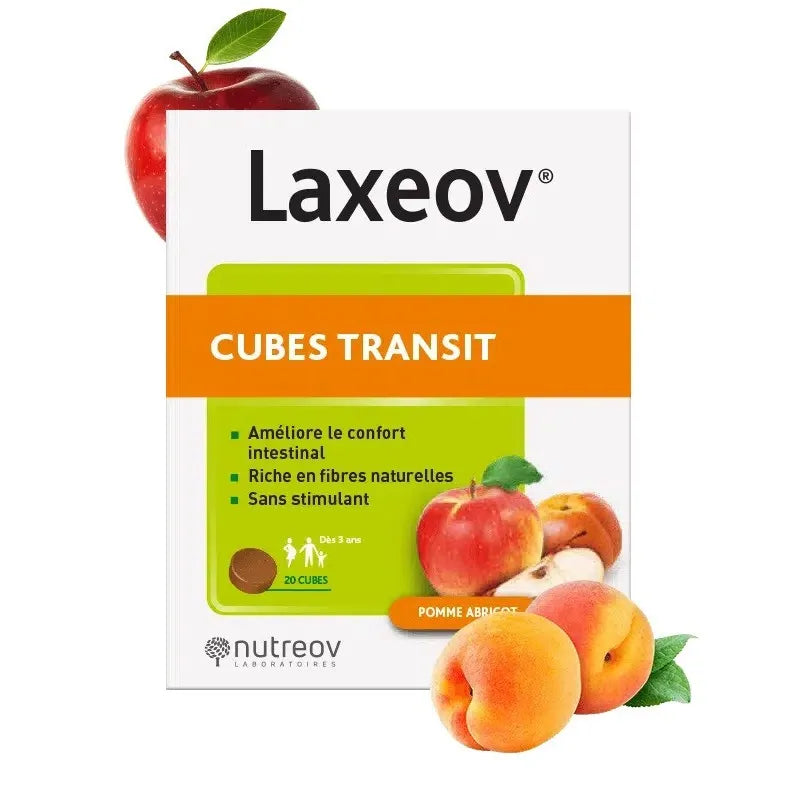 Nutreov, Laxeov Transit Apple-Apricot 20 Cubes