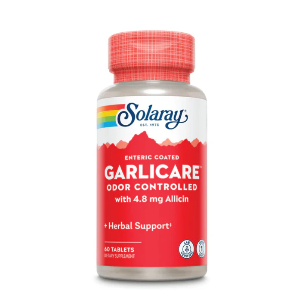 Solaray, Garlicare Odor Controlled - 60 Tabs