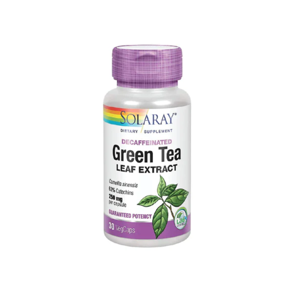 Solaray, Green Tea Extract De-Caffeinated 250mg 30 Caps