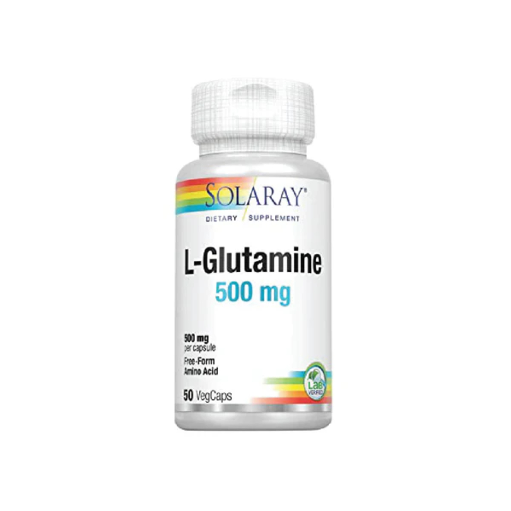 Solaray, L-Glutamine 500mg 50 Vegetable Caps