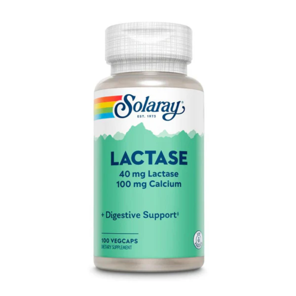 Solaray, Lactase + Calcium 40Mg 100 Caps