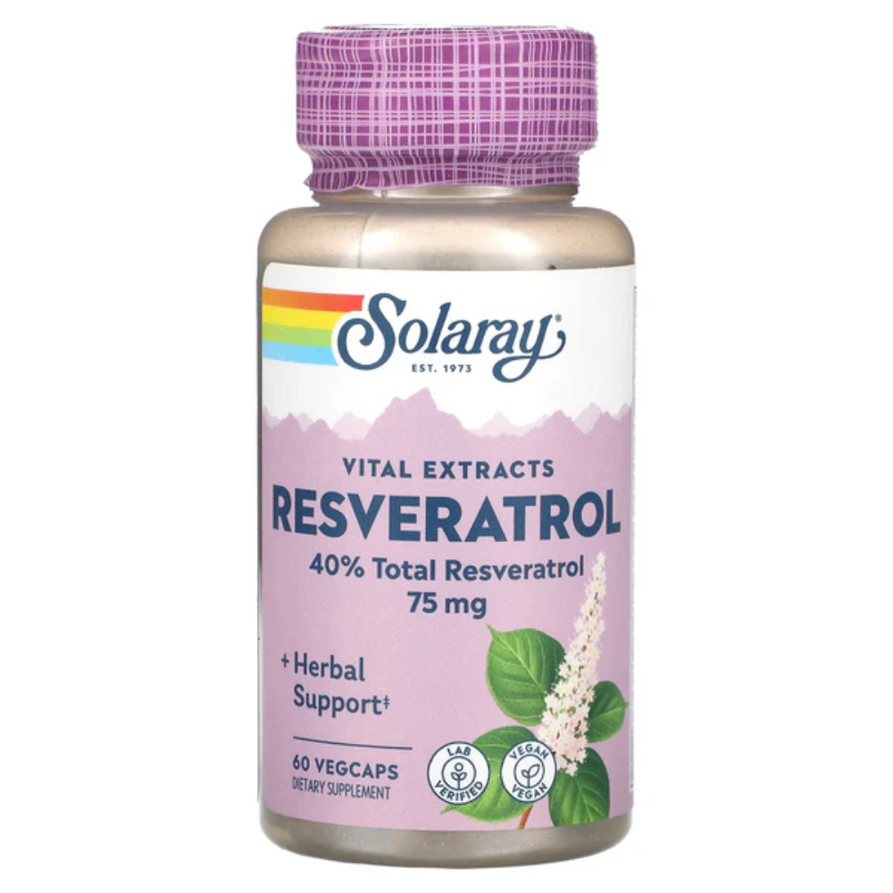 Solaray, Resveratrol 75 Mg - 60 Vegcaps