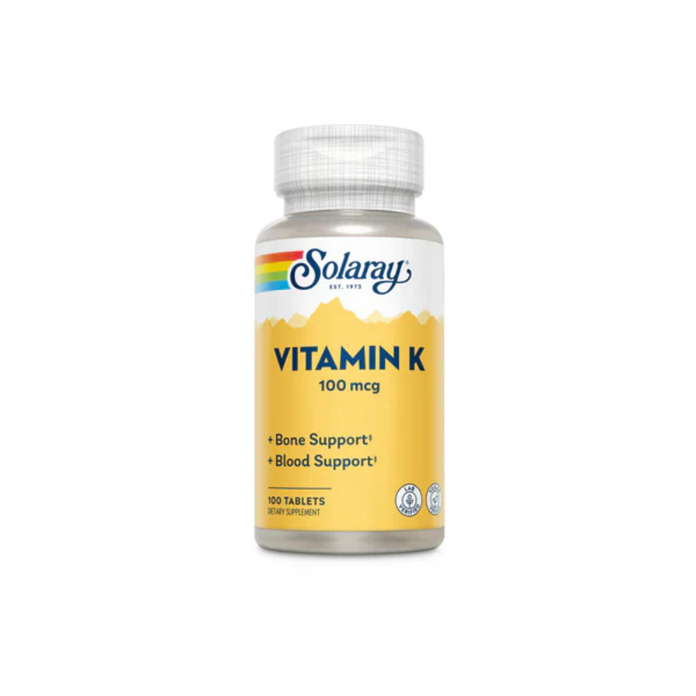 Solaray, Vitamin K-1 100mcg 100 Tabs