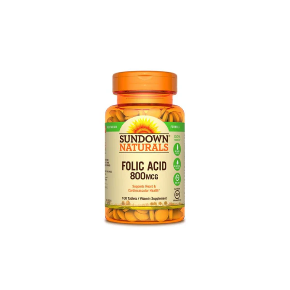 Sundown, Folic Acid 800 mcg 100 Tabs