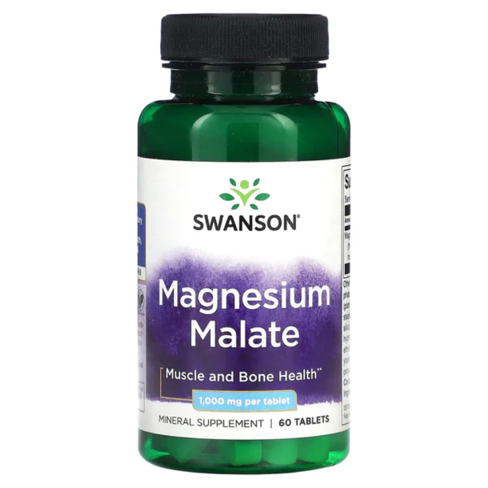 Swanson, Magnesium Malate 60 Tabs