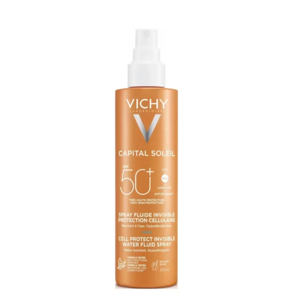 Vichy, Capital Soleil Cell Protect Invisible Water Fluid Spray SPF50 – 200 ML