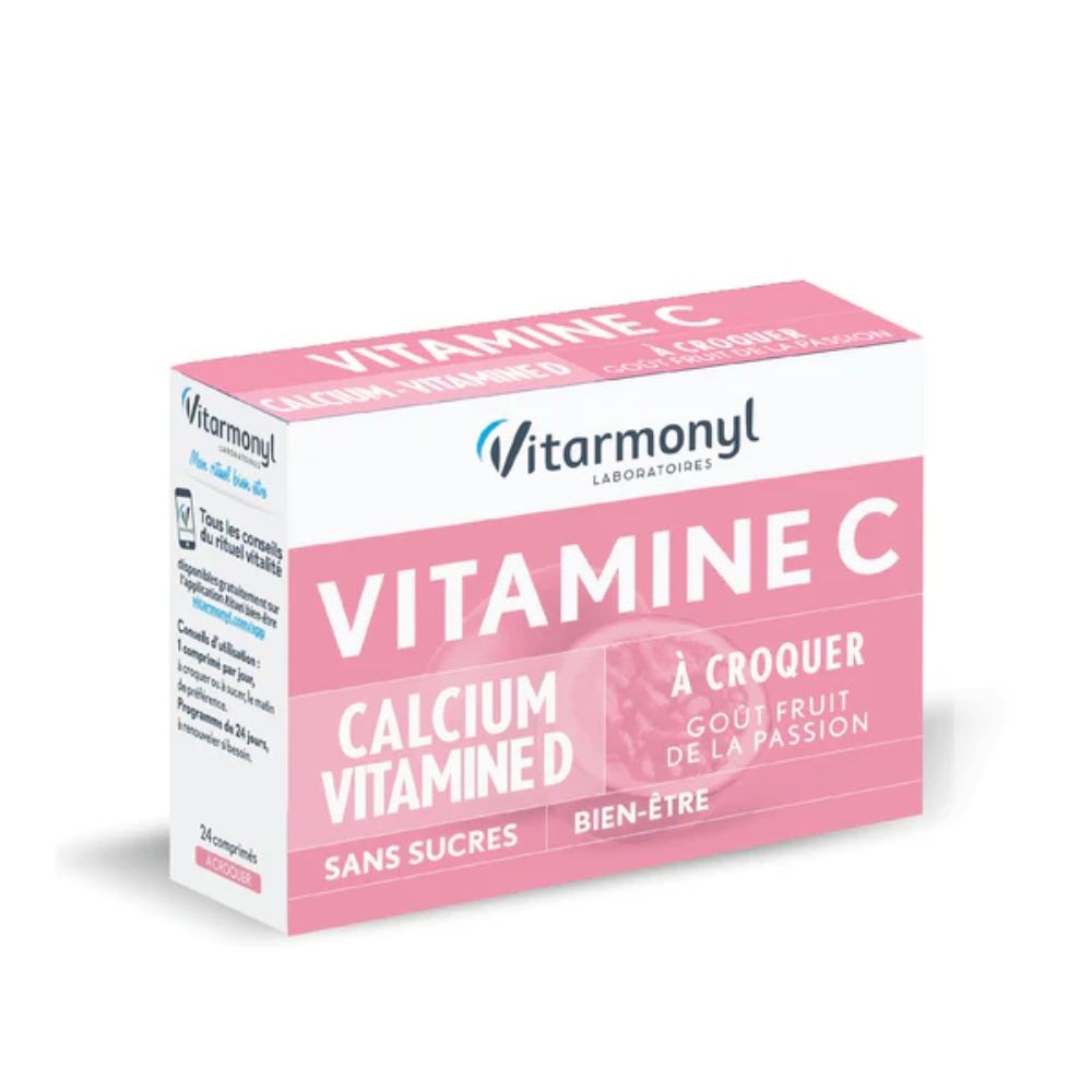 Vitarmonyl, Vitamine C+ Calcium+ Vitamine D 24 Chewable Tablet