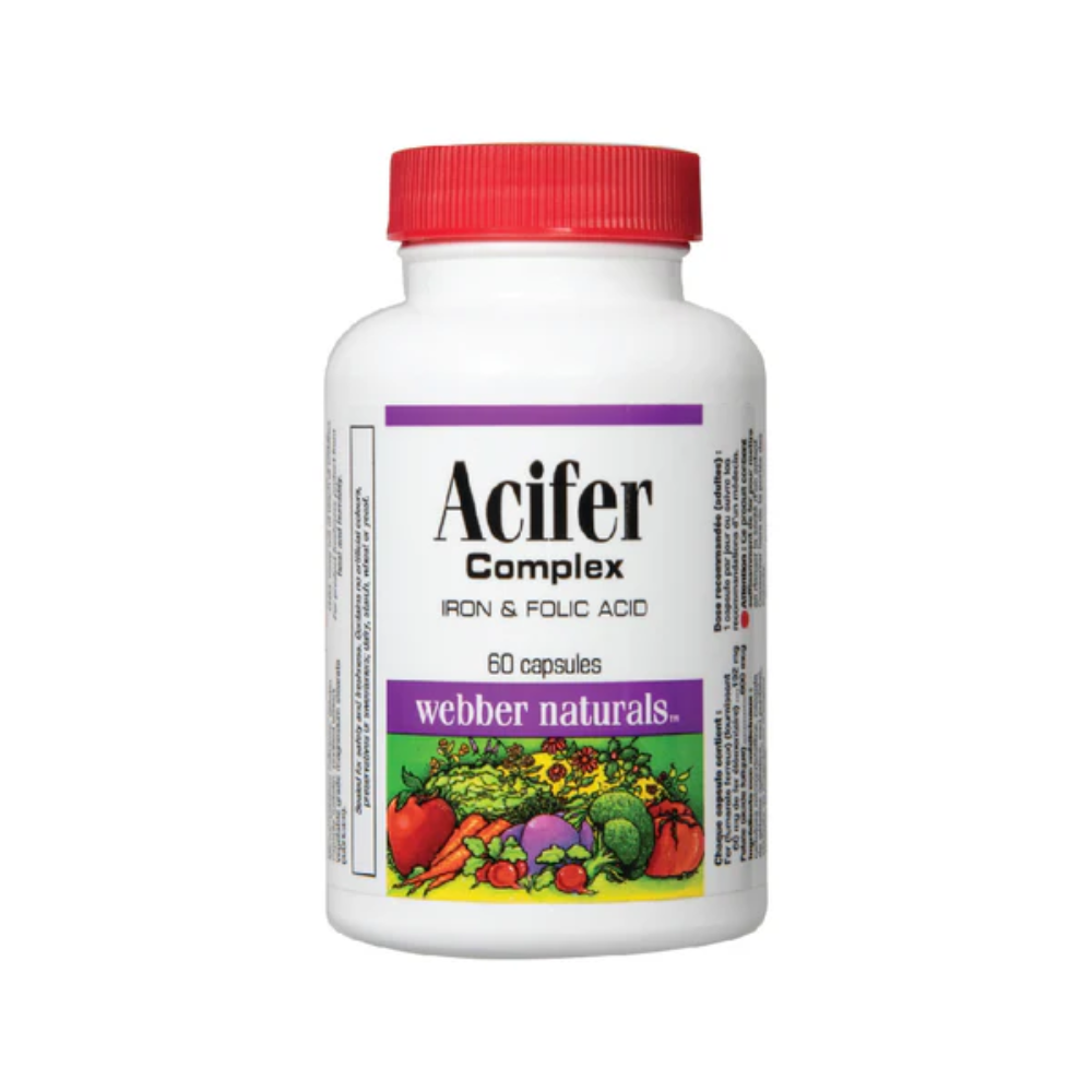 Webber Naturals, Acifer 60 Capsules