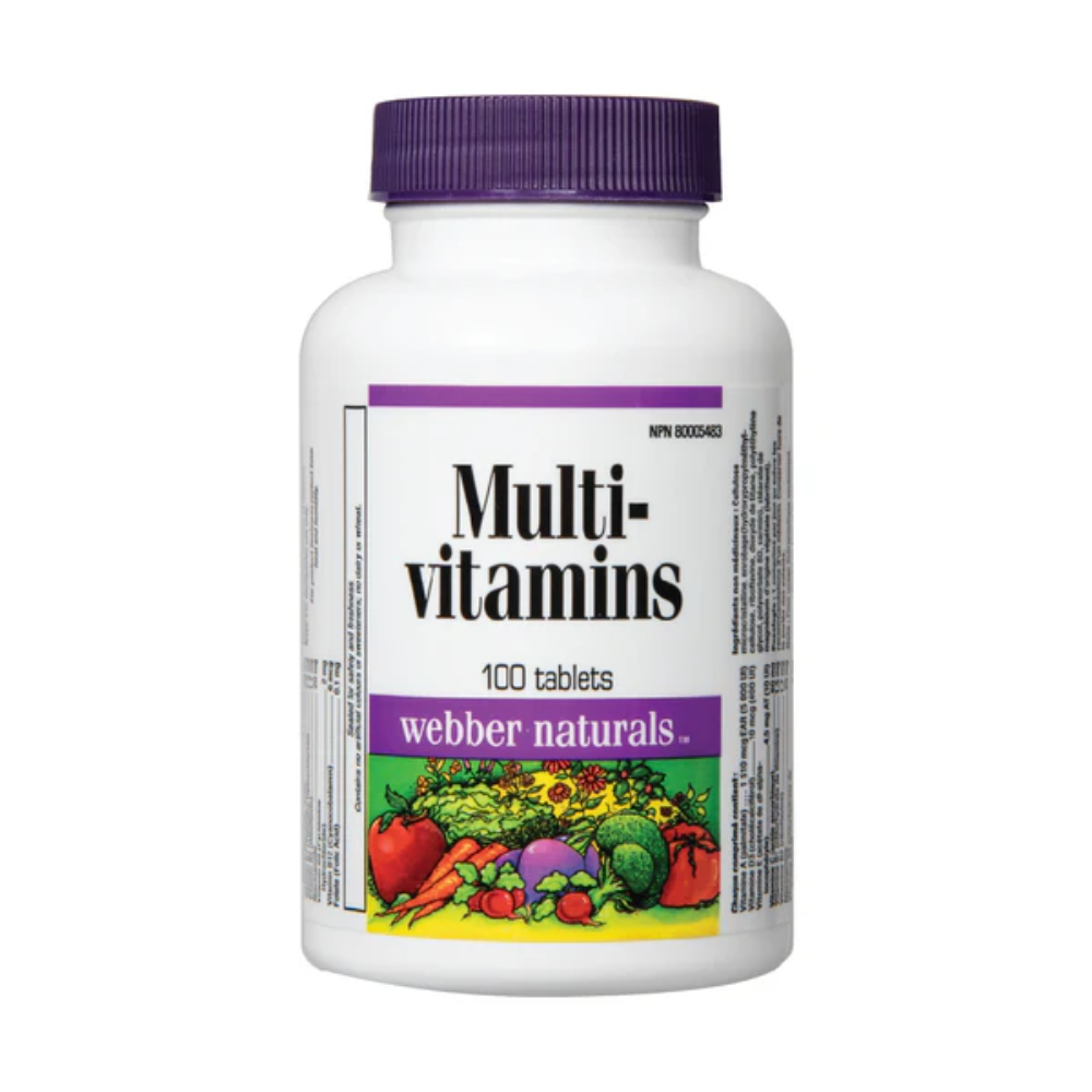 Webber Naturals, Multi-vitamins 100 Tabs