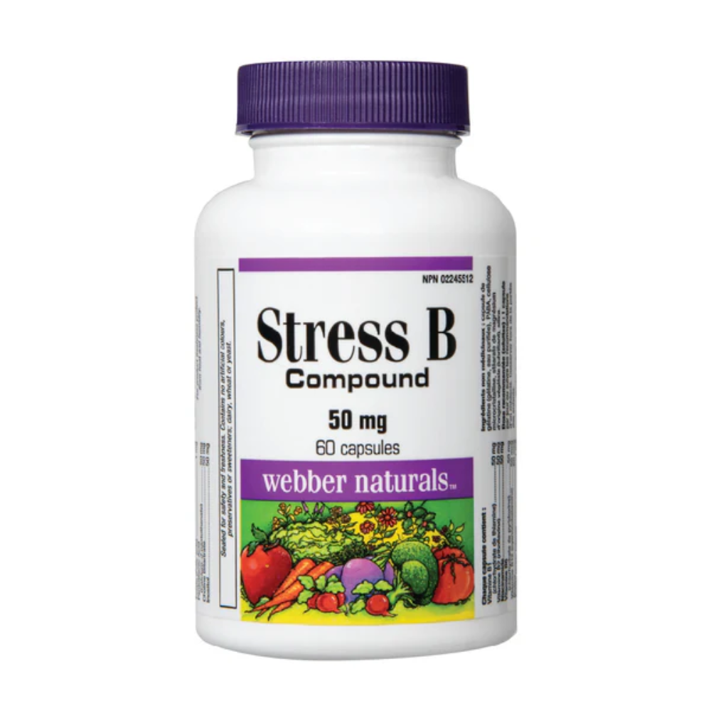 Webber Naturals, Stress B 60 Caps