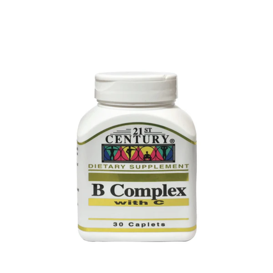 21st Century, B Complex + Vitamin C 30 Tabs
