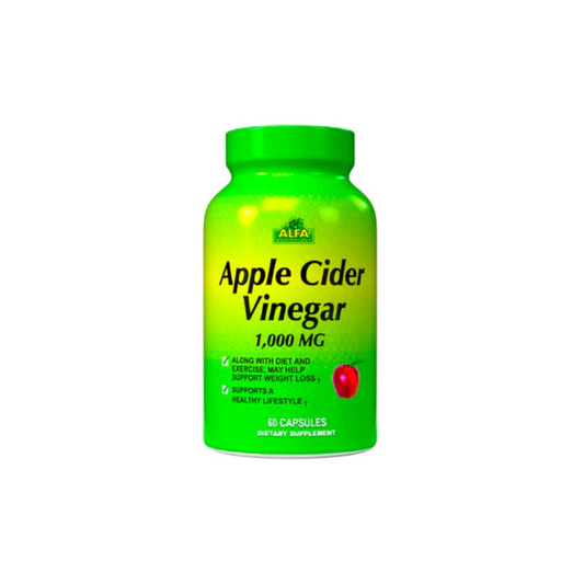 Alfa, Apple Cider Vinegar 1000mg 60 Caps