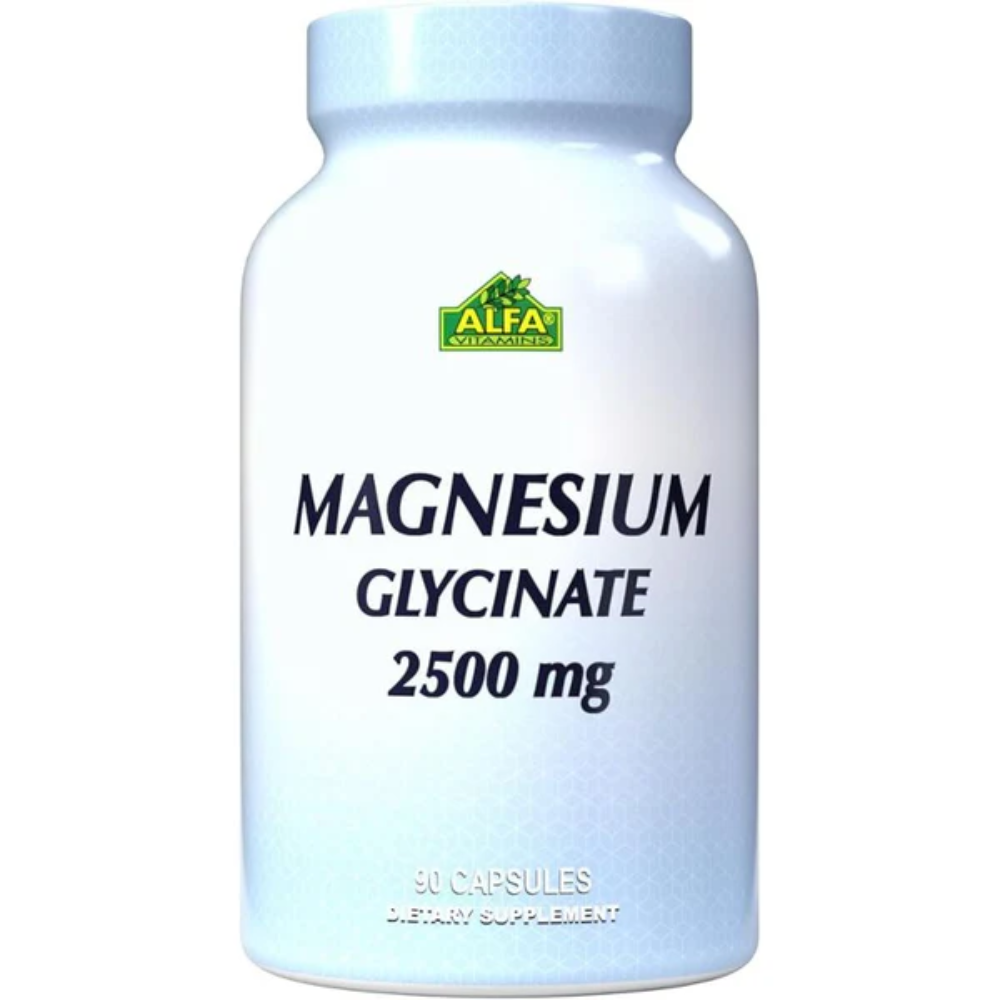 Alfa, Magnesium Glycinate 2,500 mg 90 Caps