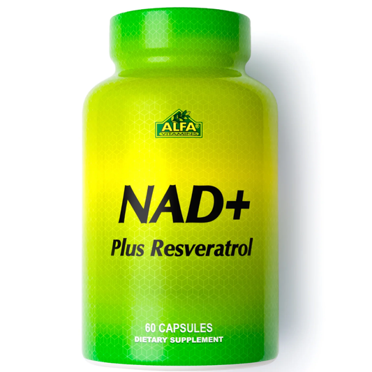 Alfa, NAD+ Plus Resveratrol 60 Capsules