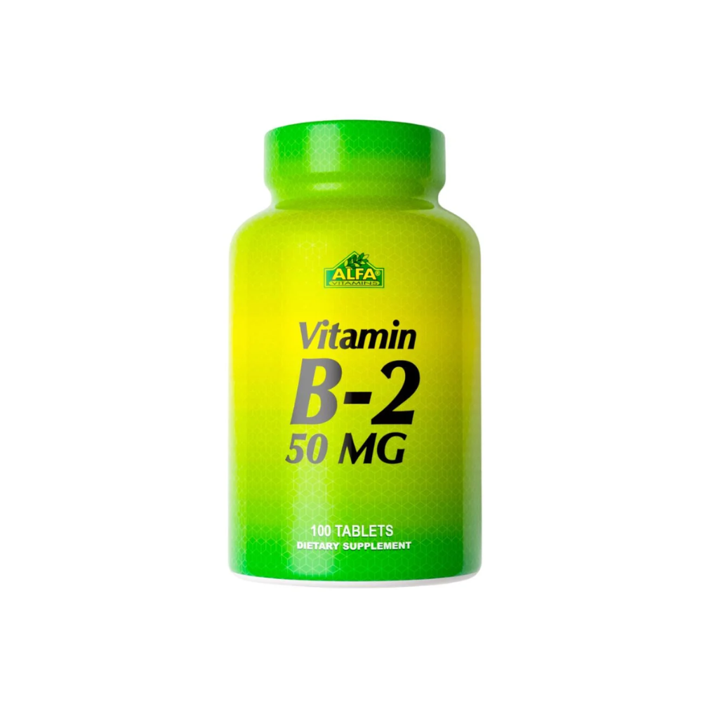 Alfa, Vitamin B2 50mg 100 Tabs