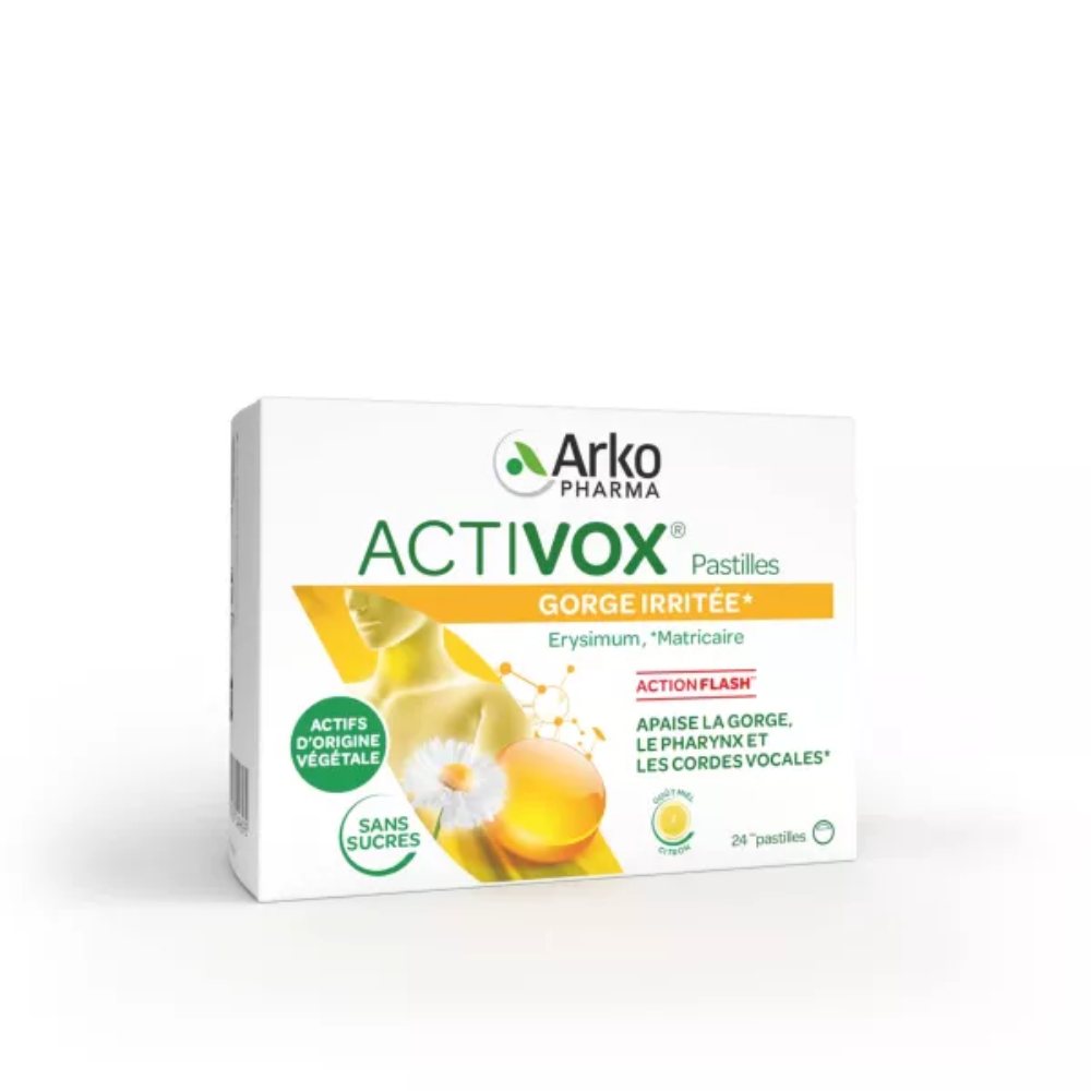 Arkopharma, Activox 24 Lozenges Honey Lemon