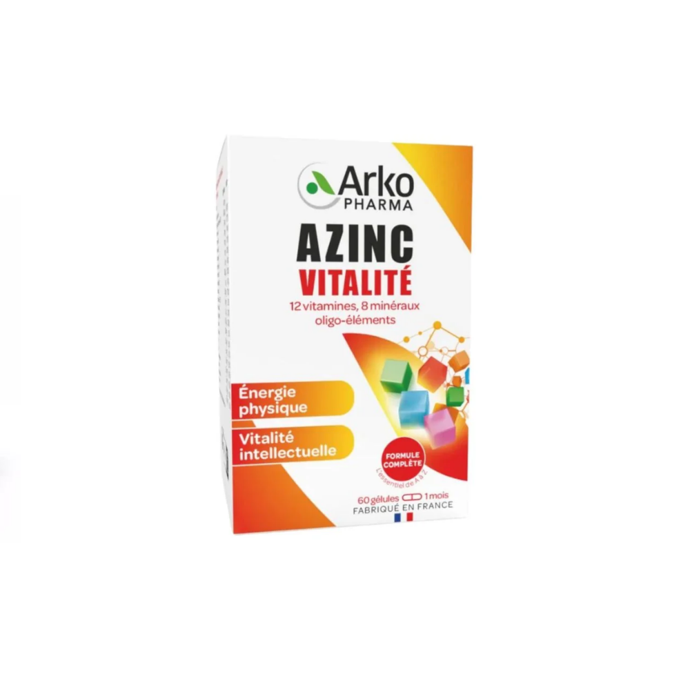 Arkopharma, Azinc Health and Vitality - 60 Caps