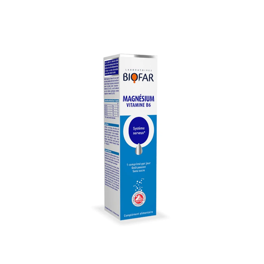 Biofar, Effervescent Magnesium Vitamin B6 20 Tablets
