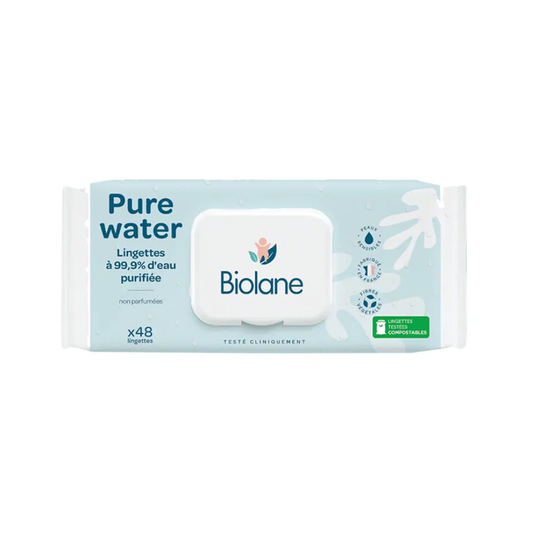Biolane, Pure Water Wipes - x48 Wipes
