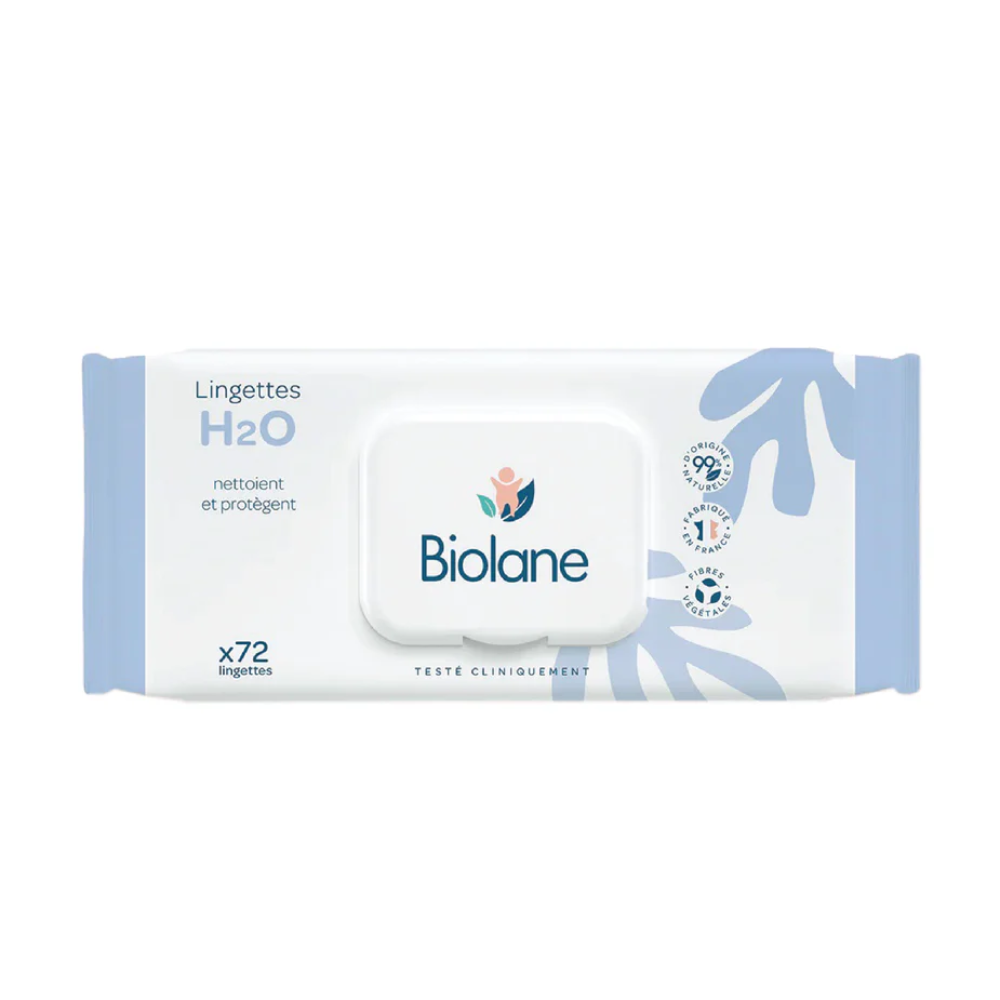 Biolane, Thick H2O Baby Wipes 72 Wipes