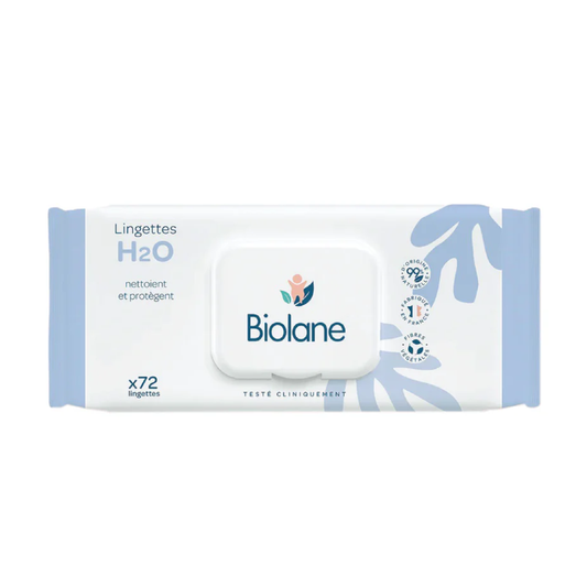 Biolane, Thick H2O Baby Wipes 72 Wipes