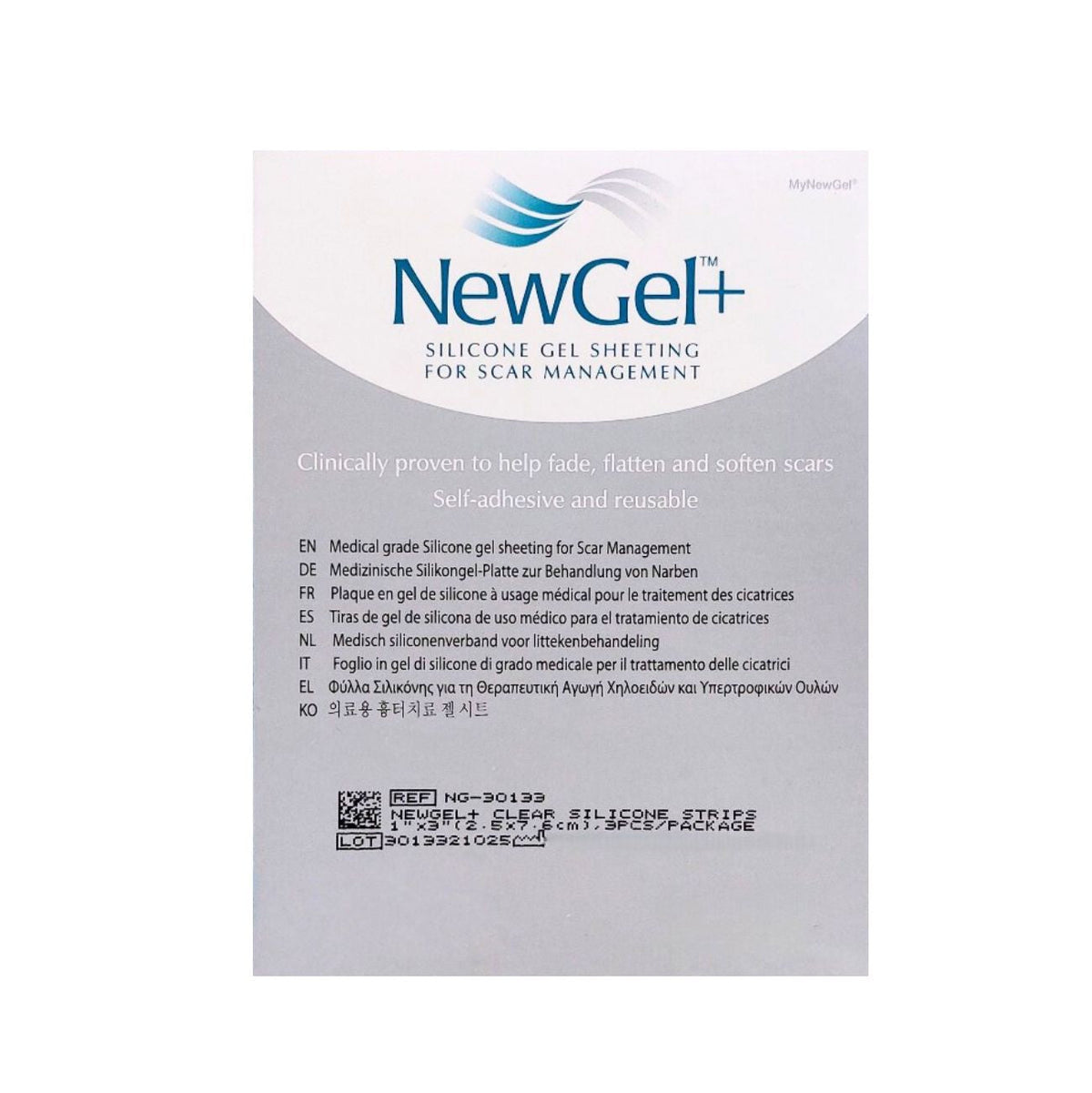 Broadmed, NewGel+ Silicone Strips 2.5x7.6CM 3 Pcs