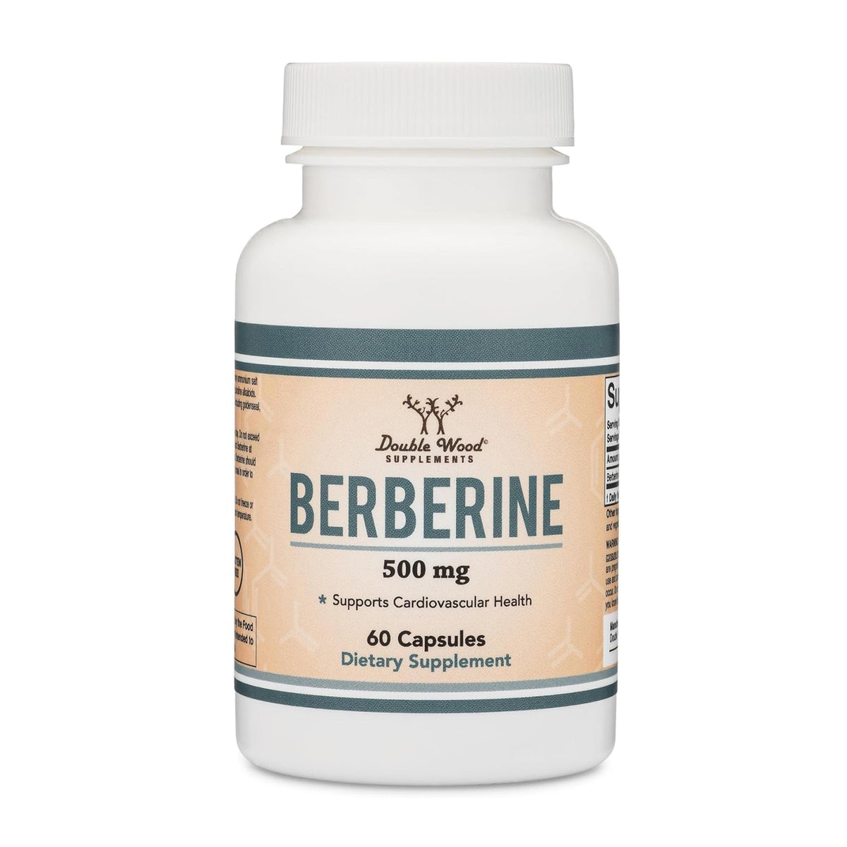 Double Wood, Berberine 500mg 60 Capsules