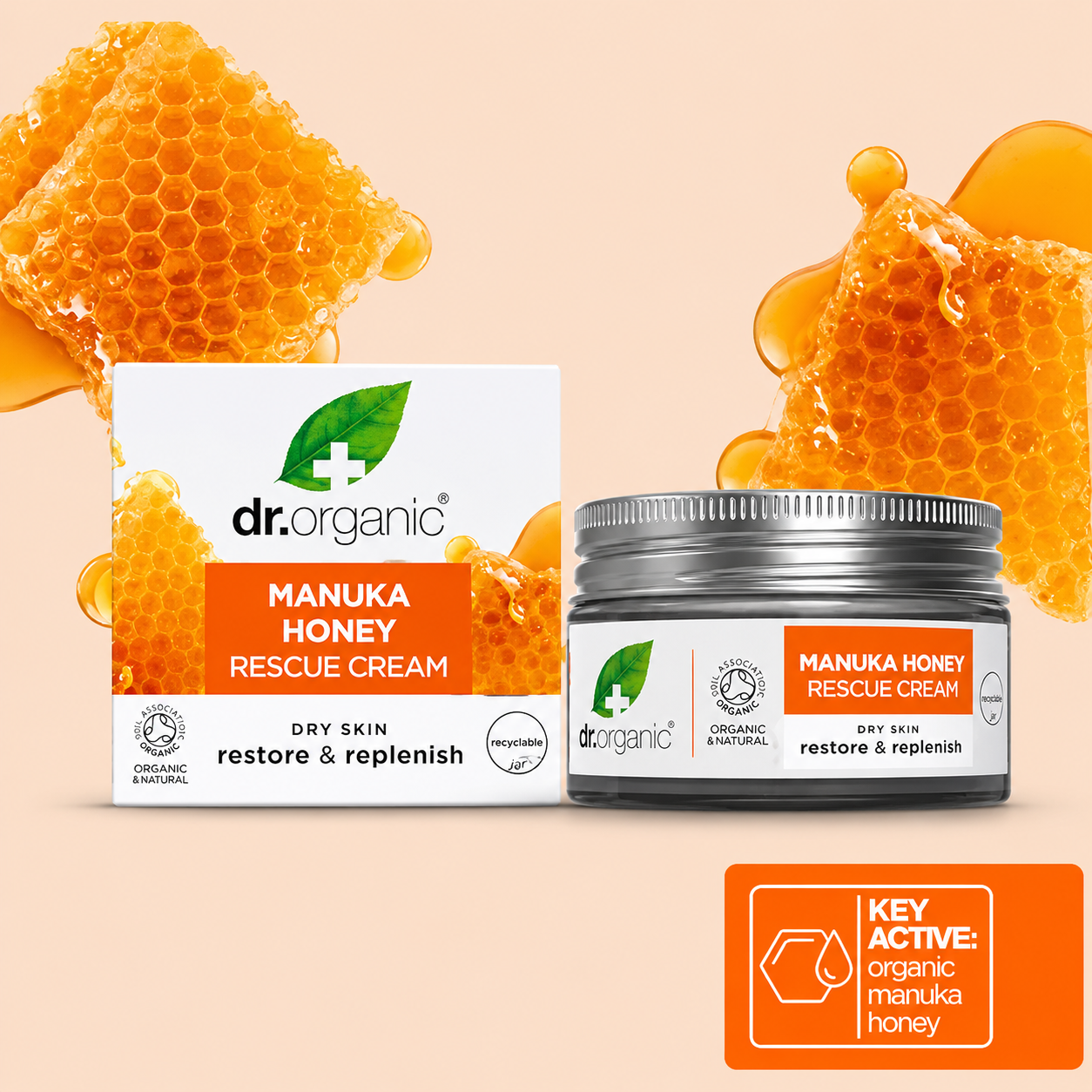 Dr.organic, Cream Manuka Honey 50 ML