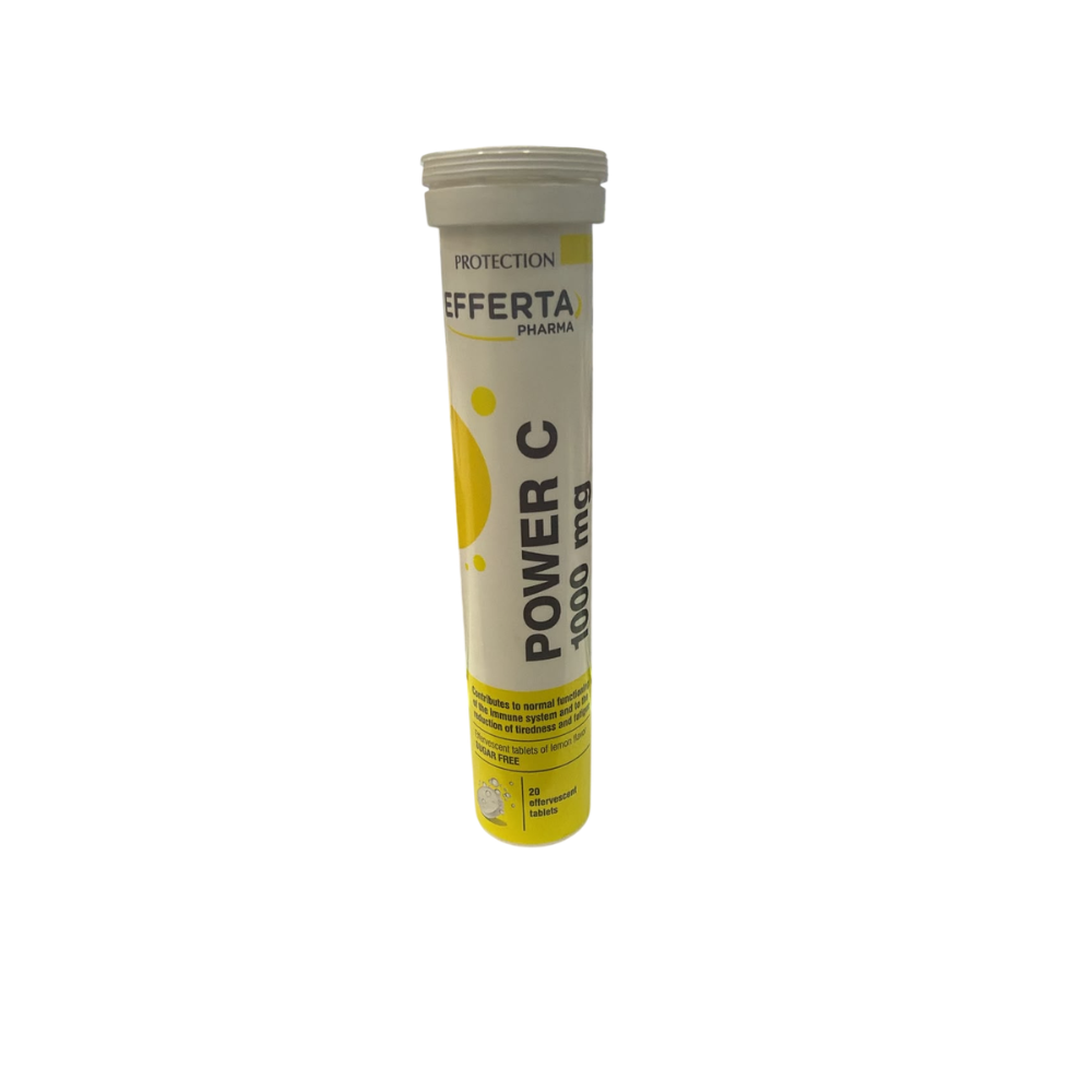 Efferta, Power C 1000 mg Lemon 20 Effervescent Tablets