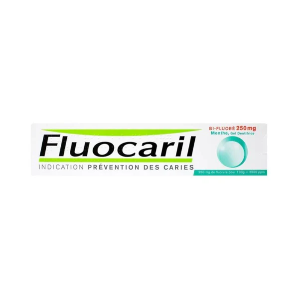 Fluocaril, Bi-Fluore 250 Mg  Mint Gel Toothpaste 75 ML