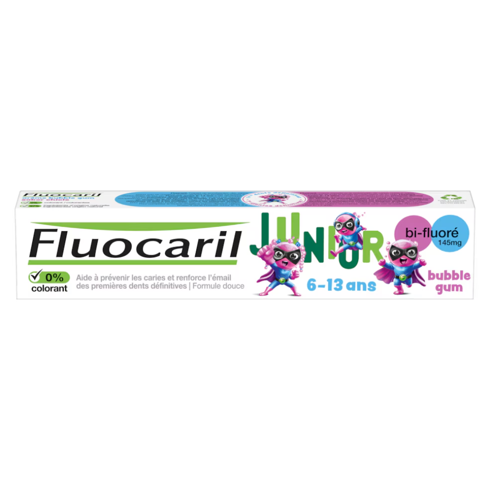 Fluocaril, Bi-Fluore Bubble Gum 6-13 Years Toothpaste