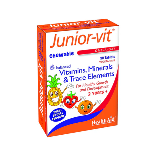 Healthaid, Junior-Vit Chewable Multivitamins 30 Veg Tabs