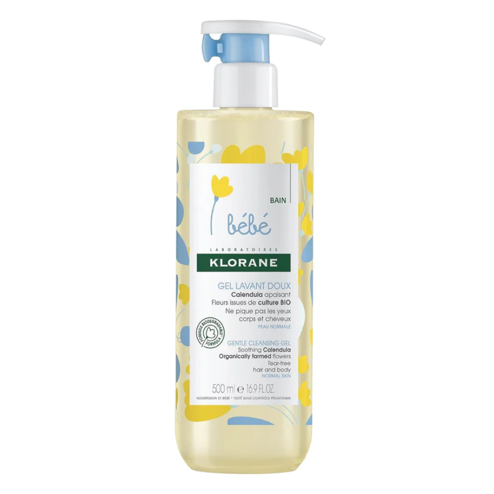 Klorane, Baby Gentle Foaming Gel for Body and Hair 500ML