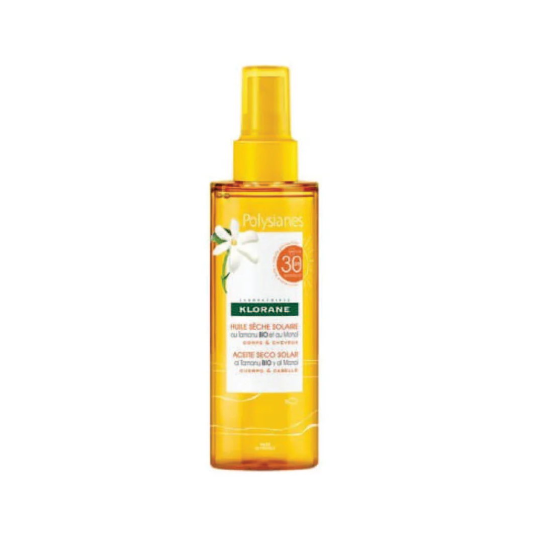 Klorane, Polysianes Dry Sun Oil for Body and Hair SPF30 200 ml