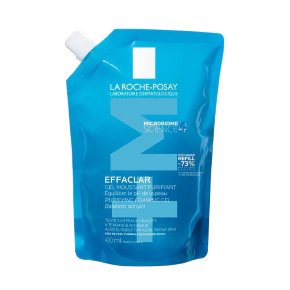 La Roche Posay, Effaclar Acne Foaming Cleansing Gel for Oily and Acne Prone Skin Refill 400 ML