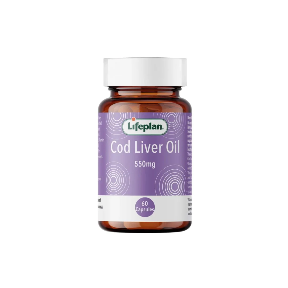 Lifeplan, Cod Liver Oil 550 Mg 60 Caps
