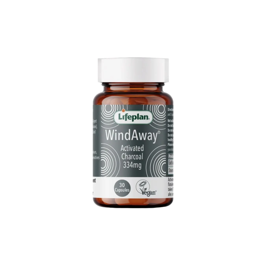 Lifeplan, Windaway Charcoal 334 mg 30 Caps