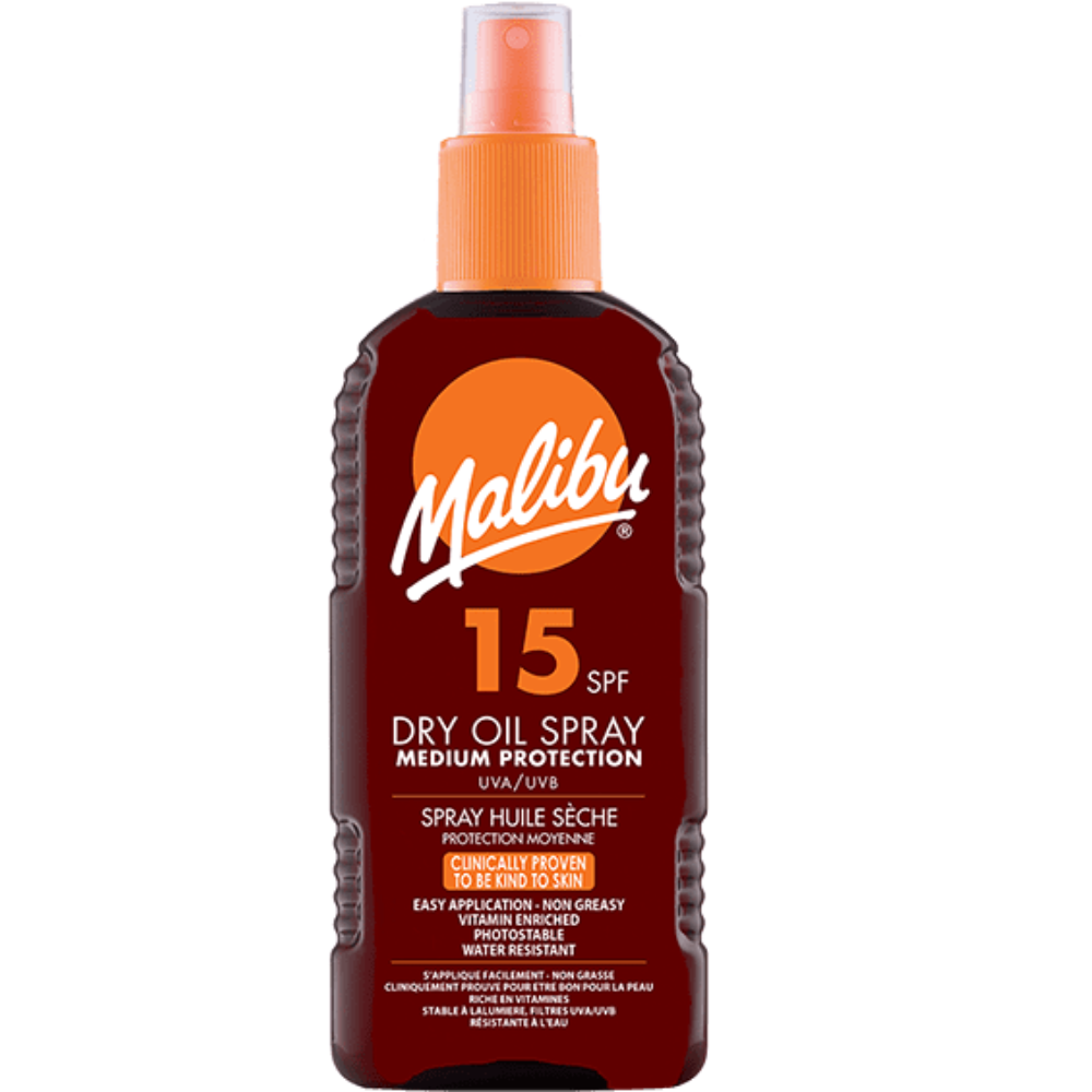 Malibu, Dry Oil Spray 1