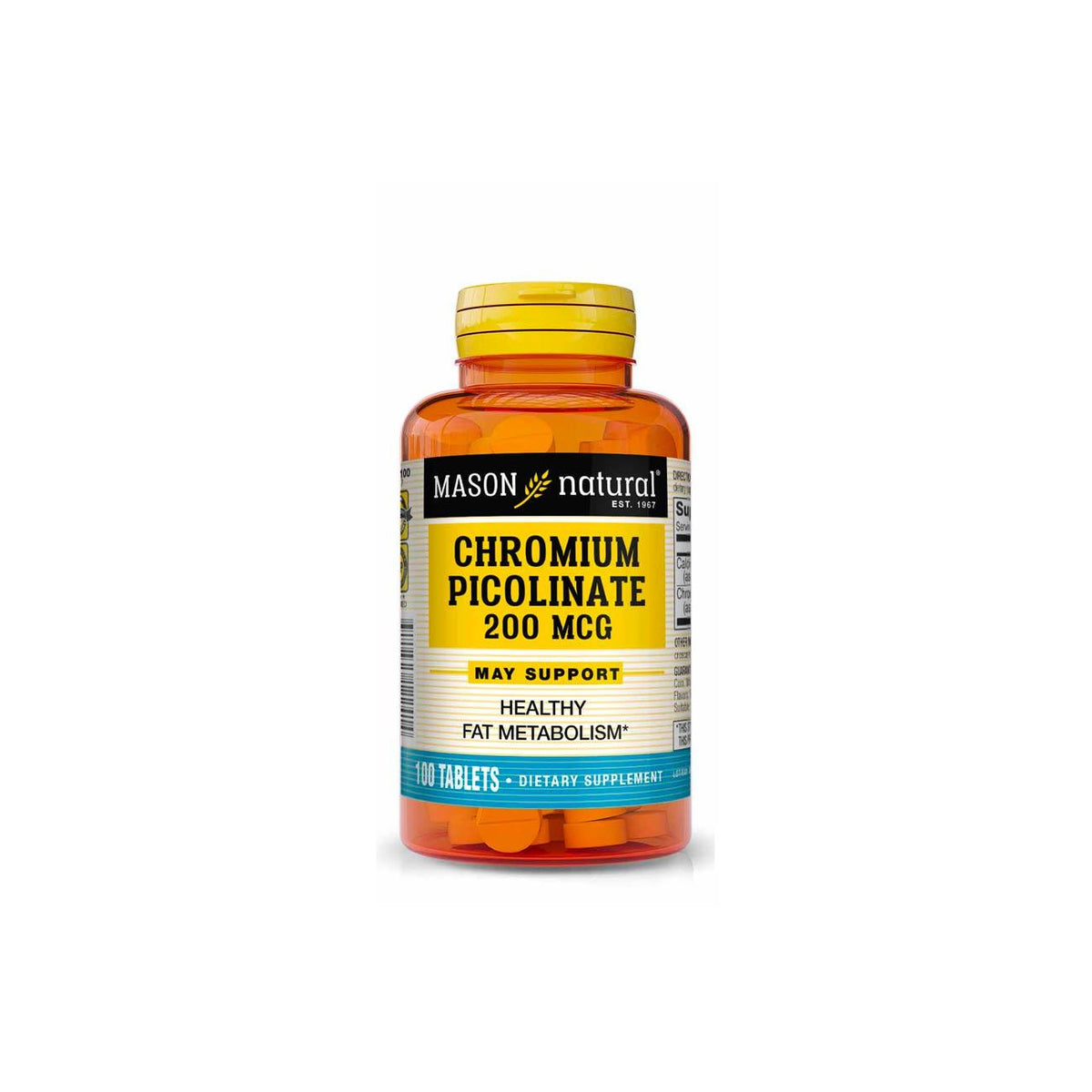Mason, Chromium Picolinate 200 mcg 100 Tablets